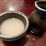 手打ちそばふじ - そば湯　濃い！