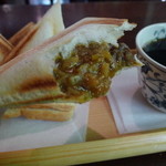 コパ デ カフェ - ホットサンド・レンコンカレー