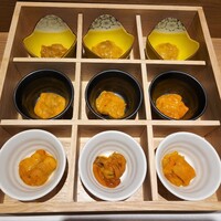 鮨 青海 品川店 - ウニ9種類の食べ比べ