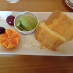 Cafe 森のごはん - 料理写真:シホォンケーキセット
