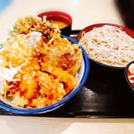 天丼てんや - プラス小蕎麦セット1120円