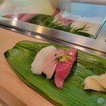 すしの壽々丸 - 料理写真:駿河（アオリイカ・カンパチ・謎の鯵）