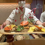 銀座 しのはら - 穴子の苞蒸し