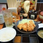 Karayama - からやま定食 梅、ハイボール 