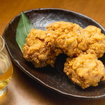 Sumibi Yakitori Mu - 若鶏の唐揚げ5個（大）、日本酒