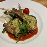 ビストロフレンチ ウララ - ラムの香草パン粉焼き