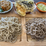 Soba Kurabu Inariyama - 新蕎麦と二八の合盛りセット