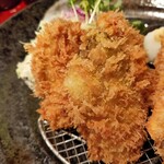 酒肴 新屋敷 - 牡蠣フライ…接写