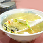 普天河 - サービスの玉子野菜スープ