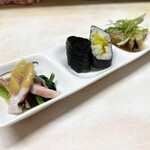 がばちょ - セット/アテ3品+ドリンク1杯（500円）