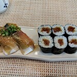 玄海鮨 - 追加　サバ✕２貫　ツンデレ巻(カンピョウ巻サビ入り　私だけの呼び名)