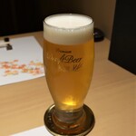 Tamachi Washoku Fukuju - 生ビール　1,100円