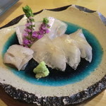 鮨処 ゆきむら - 城下カレイ昆布締め