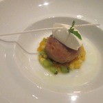 ラ・フェット ひらまつ - デザートは、たっぷりのラム酒をかけて！おいしい～♪