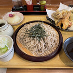 二代目竹渕 - Bセット　蕎麦+天ぷら+おやき