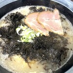 ラーメン博多屋 - ちり・カタ・普通・岩ノリトッピング