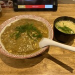 大衆鶏焼肉 かけはし亭 - カツカレー丼￥850　ミニめん付