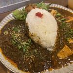 カレー食堂 ジャンゴ - 料理写真:ポークキーマカレー・四川麻婆カレー