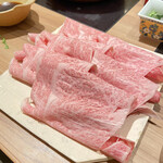 しゃぶしゃぶ萬野 ルクア大阪店 - 追加でロース