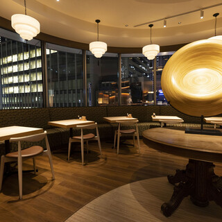 解放感のある店内