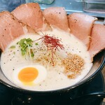 Fukakusa Seimen Shokudou - おさかな鶏白湯チャーシュー大盛