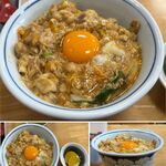 鳥喜多 - 親子丼に生卵,750円。鳥喜多本店(滋賀県長浜市)食彩品館.jp撮影 