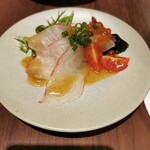 串揚げと和食 もりもと  - 真鯛のカルパッチョ