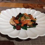 fu-fu shisen - 京都アオリイカの発酵ソース炒め