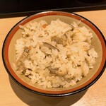 京都鴨そば専門店　浹 - かやく御飯・中(300円)