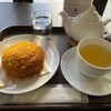 しの笛茶房 - 焼きカレーパン、レモンジンジャーティー