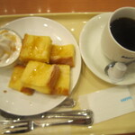 Dotoru Kohi Shoppu - フレンチトーストセット・ハニーとアメリカンコーヒー