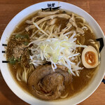 麺者風天 - 焦がし醤油ラーメン 特盛 720円