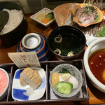 郷土料理かどや 大街道店 - 宇和島づくし鯛めし膳