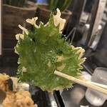 讃岐うどん 白庵 - 大葉天、にゅ～～ん！