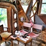 なんじゃもんじゃカフェ - ツリーハウスの中の席