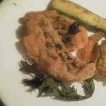 トラットリアティヴィビー - おこぜのフリット(\1,420)取り分け