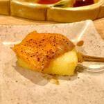 串揚げ 依知川 - 追加　スモークサーモンとチーズ　見た目通り旨い！