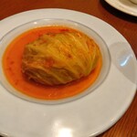オーボンヴュータン - 豚挽肉がミッチリ詰まったロールキャベツ。