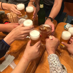まるいち食堂 - 乾杯