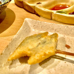 串揚げ 依知川 - 秋刀魚　おろしポン酢で　ただただ美味しい♫