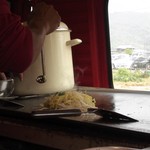 ものもの - 料理写真:焼いているところです