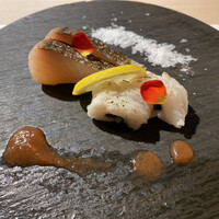 梅田 鮨 個室 みや川 - 造りはこの2品