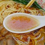中華そば専門店 笠北 - 笠岡らーめんのスープ (2022.11.19)