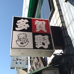 中華そば 多賀野 - 看板
