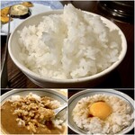 Yakiniku Shokudou Tenkuu No Beni Daruma - 【釜炊きごはん】使用しているお米はなんと糸島産！(米袋を見たw)食べ慣れたおいしいお米でした(≧∀≦)