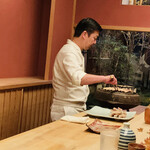 緒方 - 【写真⑭】炭火焼き間人蟹