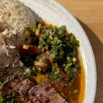 吉田カレー  - トマネギ昆布