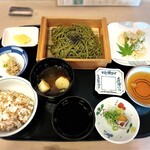 Kappou Mutsu Gorou - 『茶そばと小海老のかき揚定食（税込1,300円）』