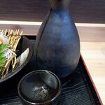 小松水産の海鮮丼 - 日本酒2合