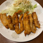 福泰楼 - 豚天〜　ビールには豚天　これ最近の鉄板